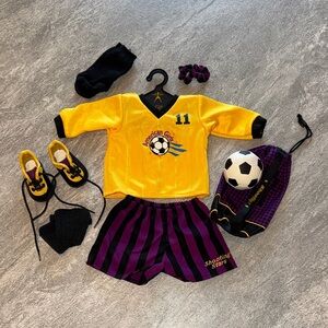 American Girl Soccer Outfit Set Shooting Stars Team